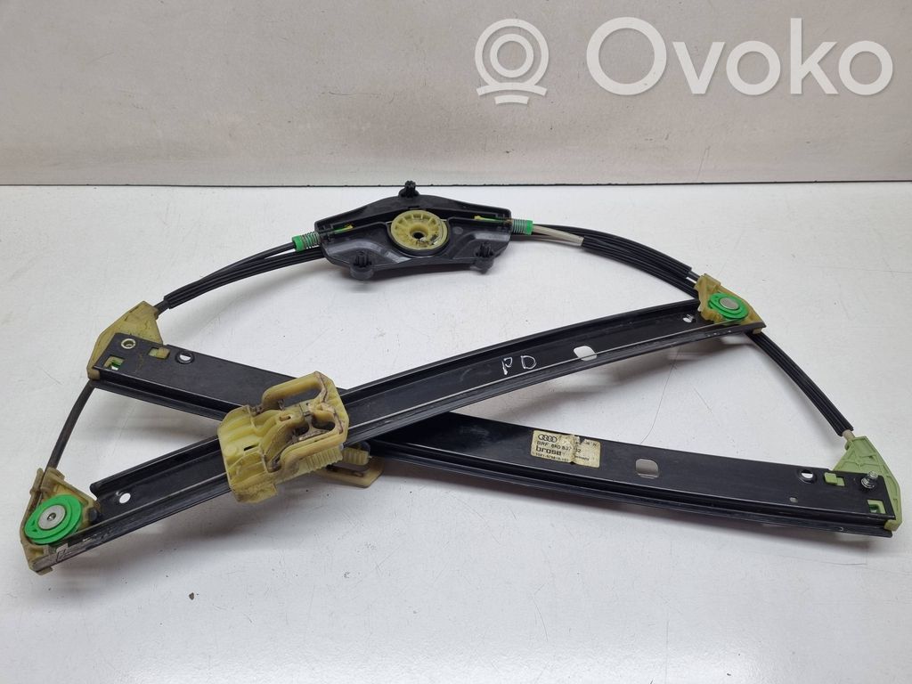 Audi A4 S4 B8 8K Meccanismo di sollevamento del finestrino anteriore senza motorino