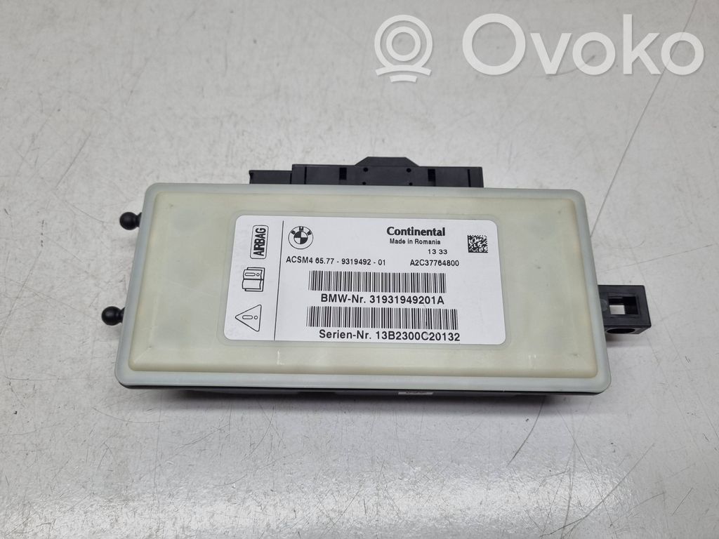 BMW X3 F25 Unitate/modul de comandă airbaguri 