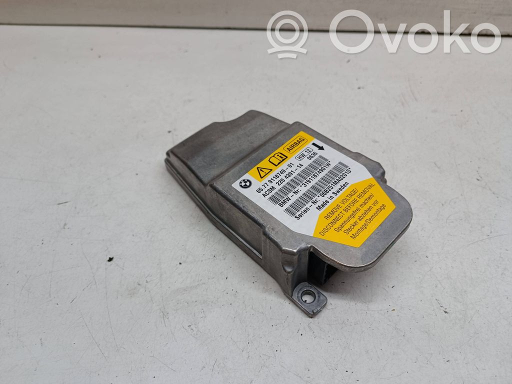 Unidad de control/módulo del Airbag   9118749,65779118749