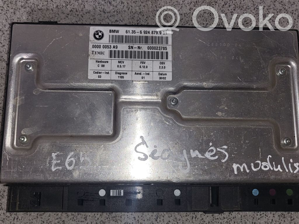 BMW 7 E65 E66 Seat control module 