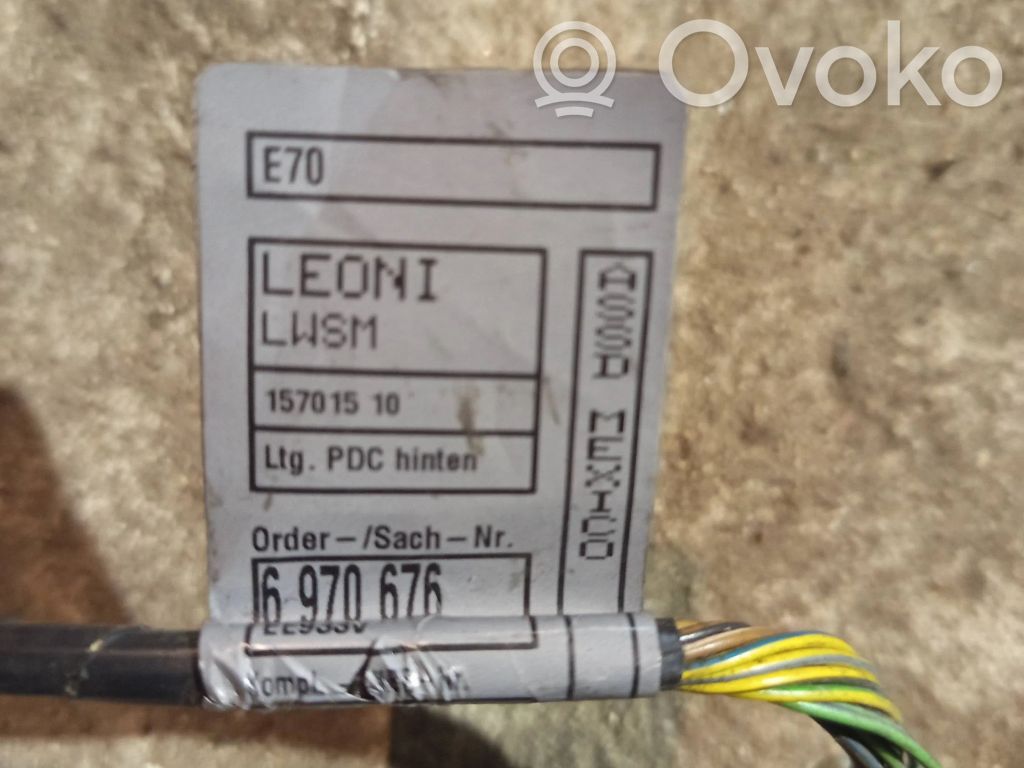 BMW X5 E70 Parking sensor (PDC) wiring loom 