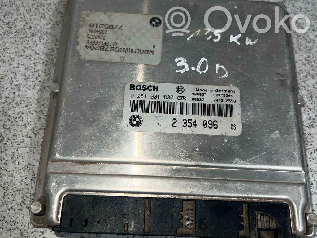 BMW 5 E39 Engine control unit/module 