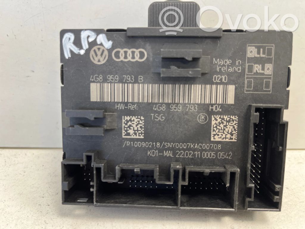 Audi A7 S7 4G Sterownik / Moduł drzwi 