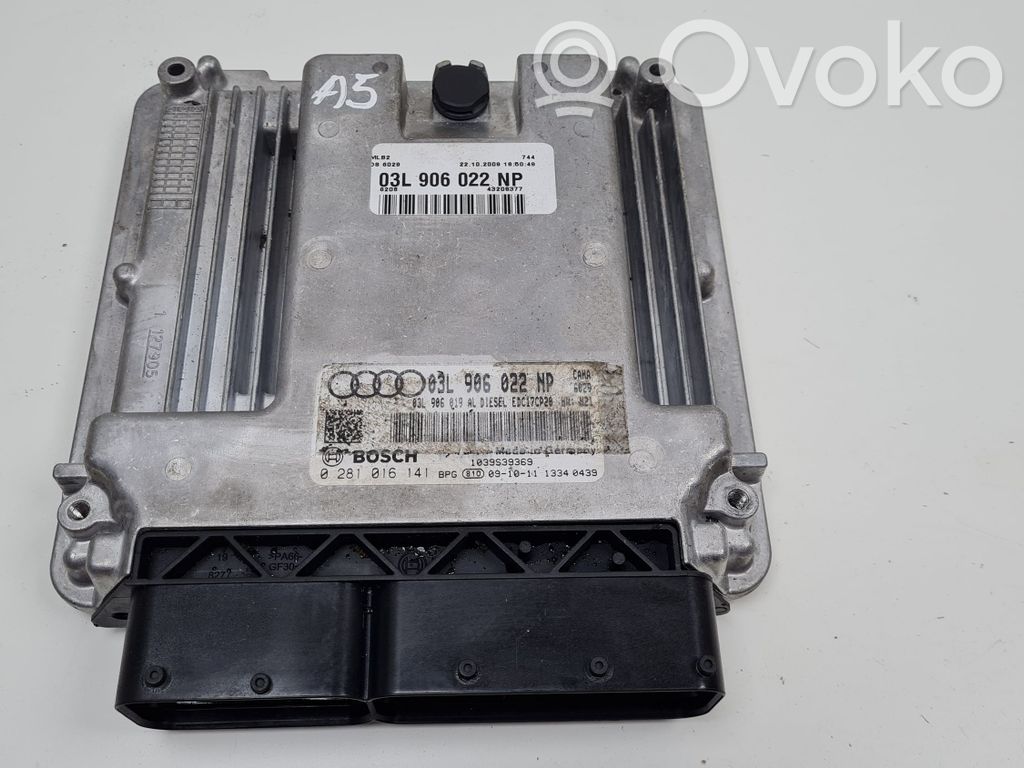 Engine control unit/module   03L906022NP,03L906019AL,0281016141