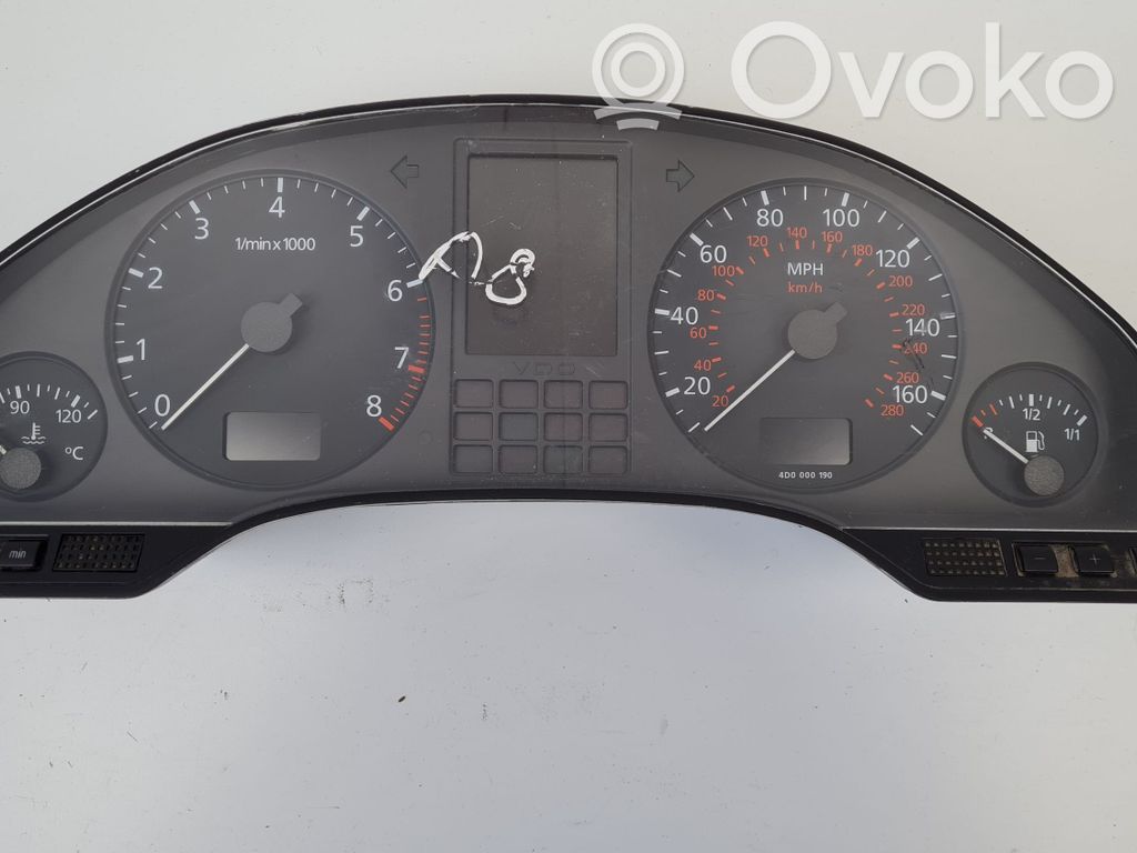 Audi A8 S8 D2 4D Nopeusmittari (mittaristo) 