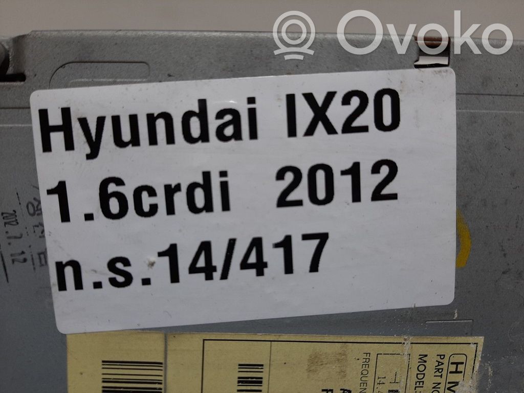 Hyundai ix20 Panel / Radioodtwarzacz CD/DVD/GPS 