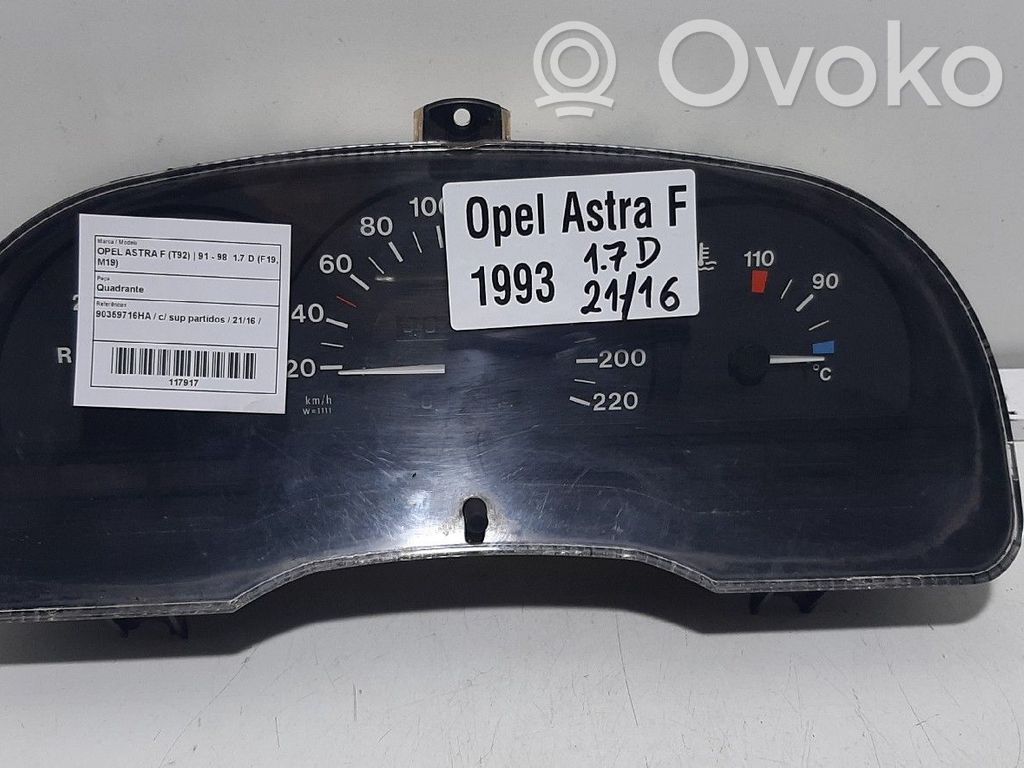 Opel Astra F Speedometer (instrument cluster) 