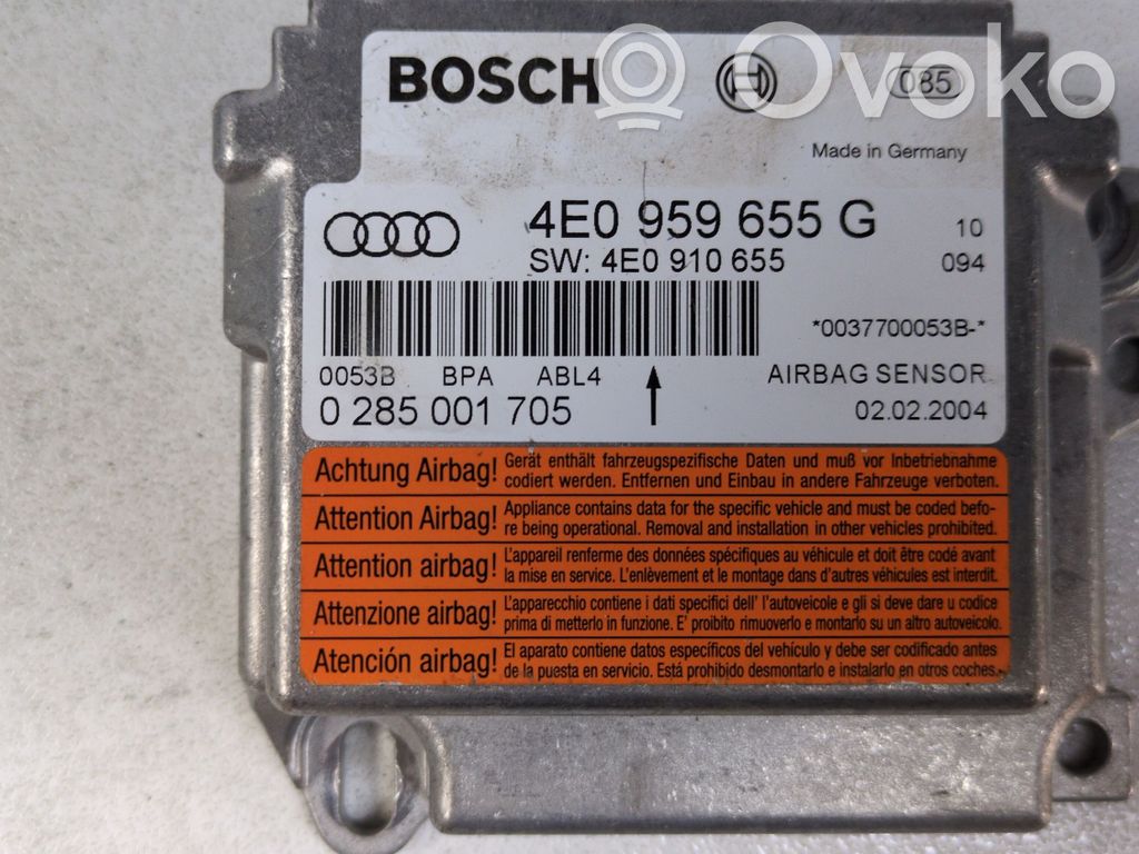 Airbag control unit/module   4E0959655G,4E0910655