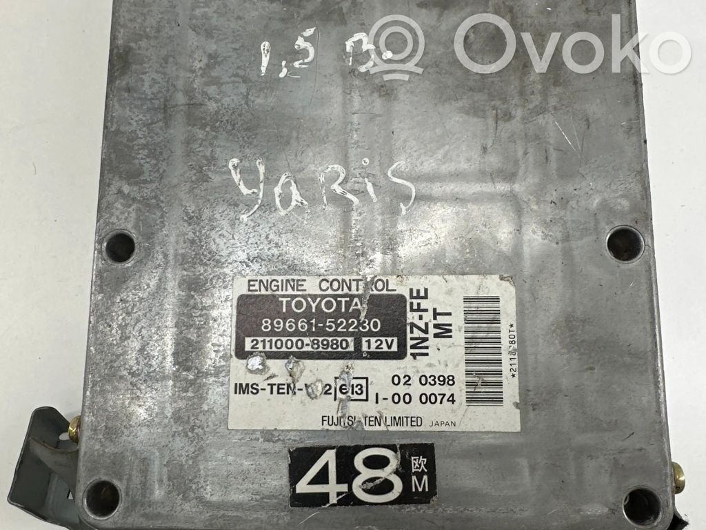 Toyota Yaris Engine control unit/module 