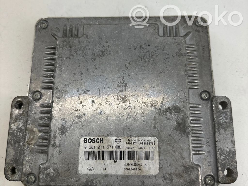 Engine control unit/module   8200346254,8200309318,0281011571