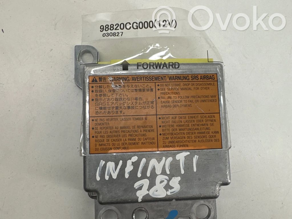 Sterownik / Moduł Airbag   98820CG000,030827