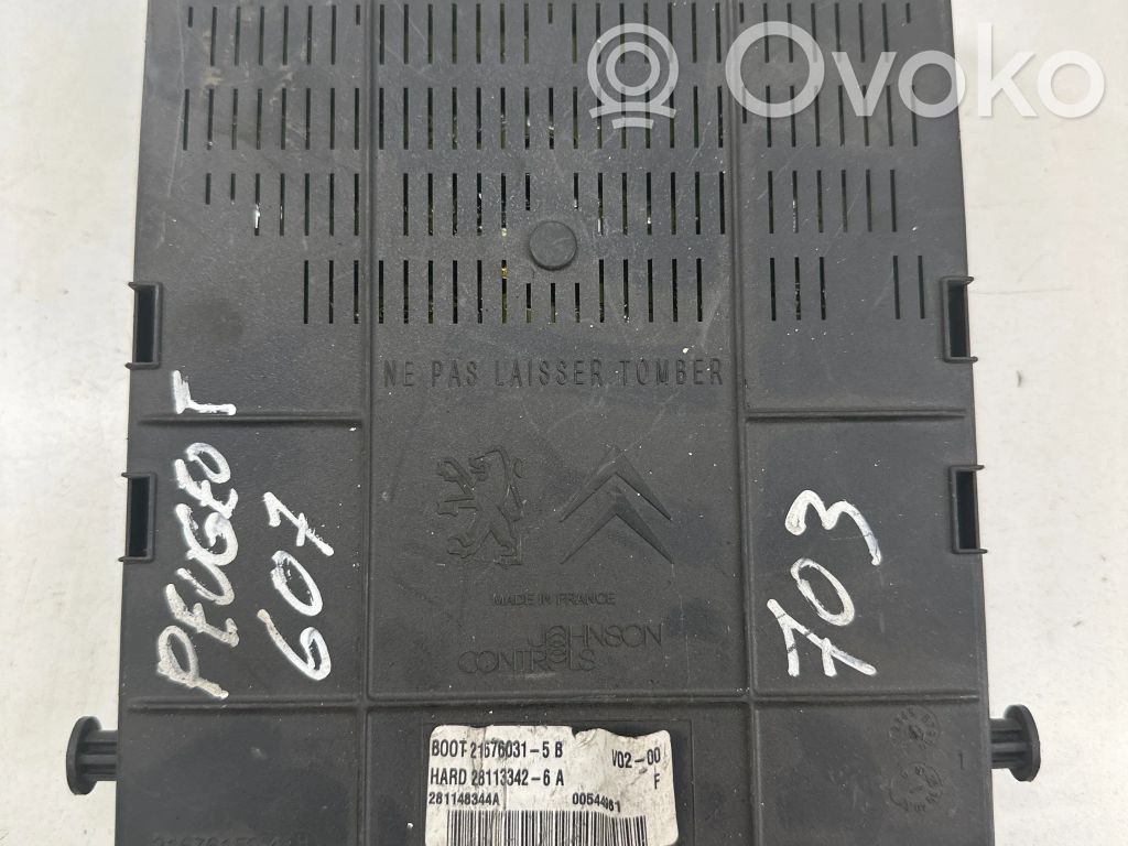 Peugeot 607 Comfort/convenience module 