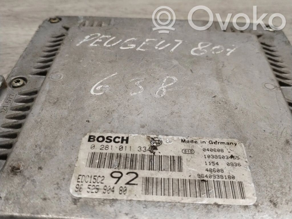 Peugeot 807 Engine control unit/module 