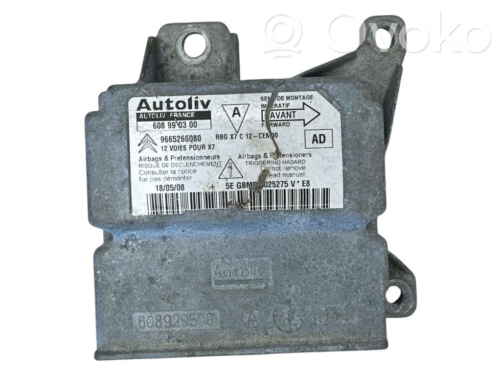 Citroen C5 Turvatyynyn ohjainlaite/moduuli 