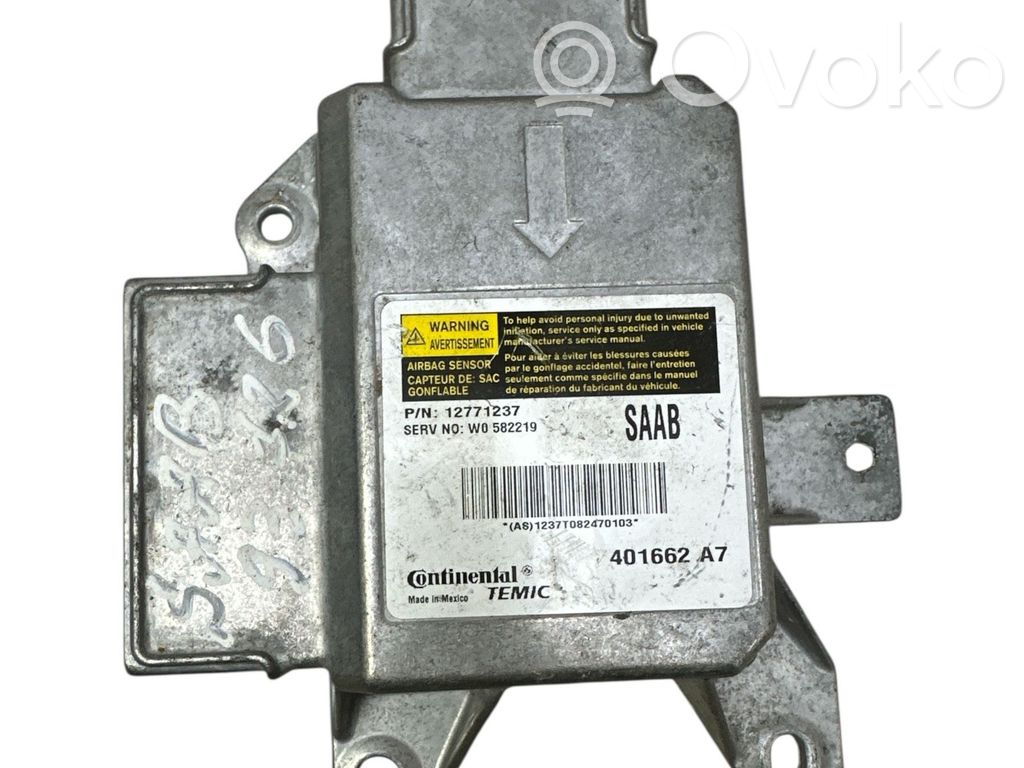 Unidad de control/módulo del Airbag   12771237,401662A7