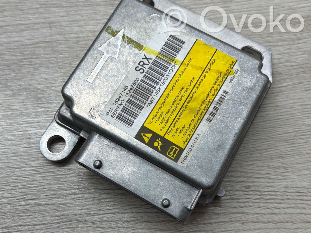 Cadillac SRX Airbag control unit/module 