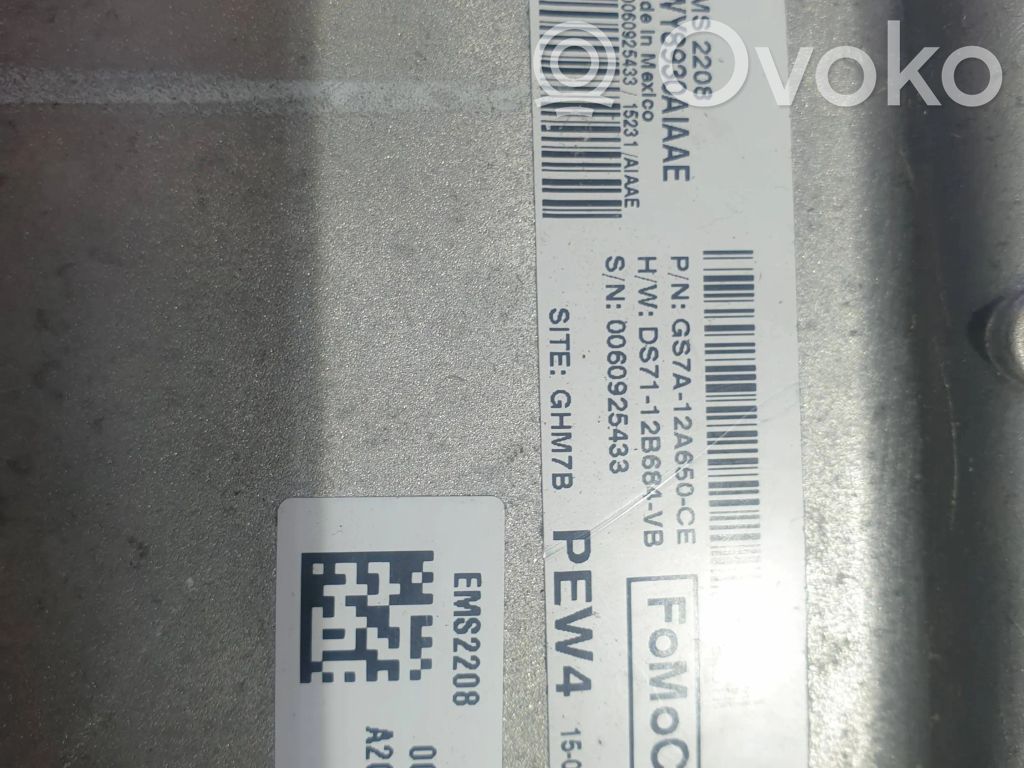 Engine control unit/module   DS7112B684VB,GS7A12A650CE,0060925433,5WC8930AIAA