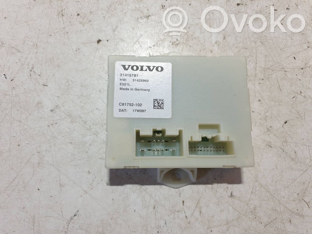 Volvo XC60 Tailgate/trunk control unit/module 