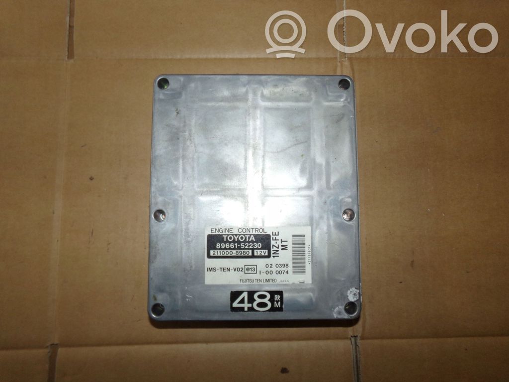Toyota Yaris Verso Engine control unit/module 