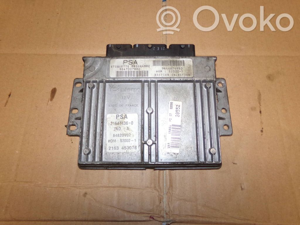 Citroen Xsara Picasso Engine control unit/module 