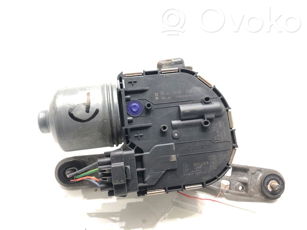 Citroen C4 II Picasso Motor y varillaje del limpiaparabrisas delantero 