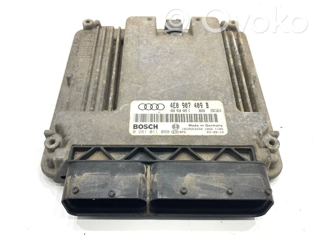 Audi A8 S8 D3 4E Unidad de control/módulo ECU del motor 