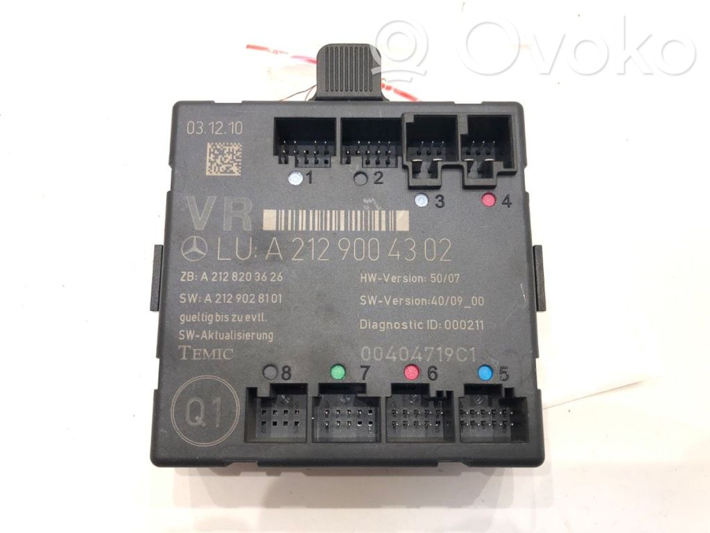Mercedes-Benz C W204 Alte unități/module de control 