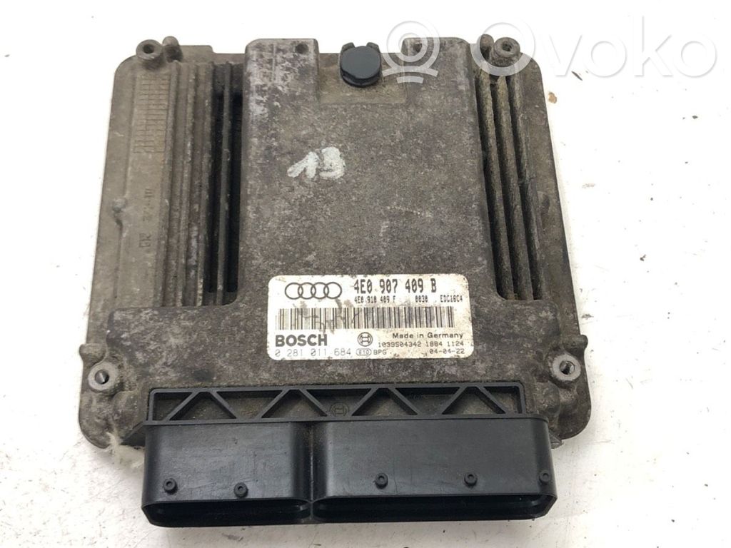 Audi A8 S8 D3 4E Unidad de control/módulo ECU del motor 