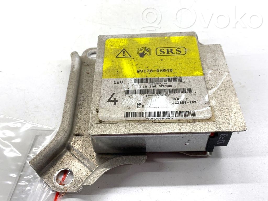 Toyota Aygo AB10 Airbag deployment crash/impact sensor 
