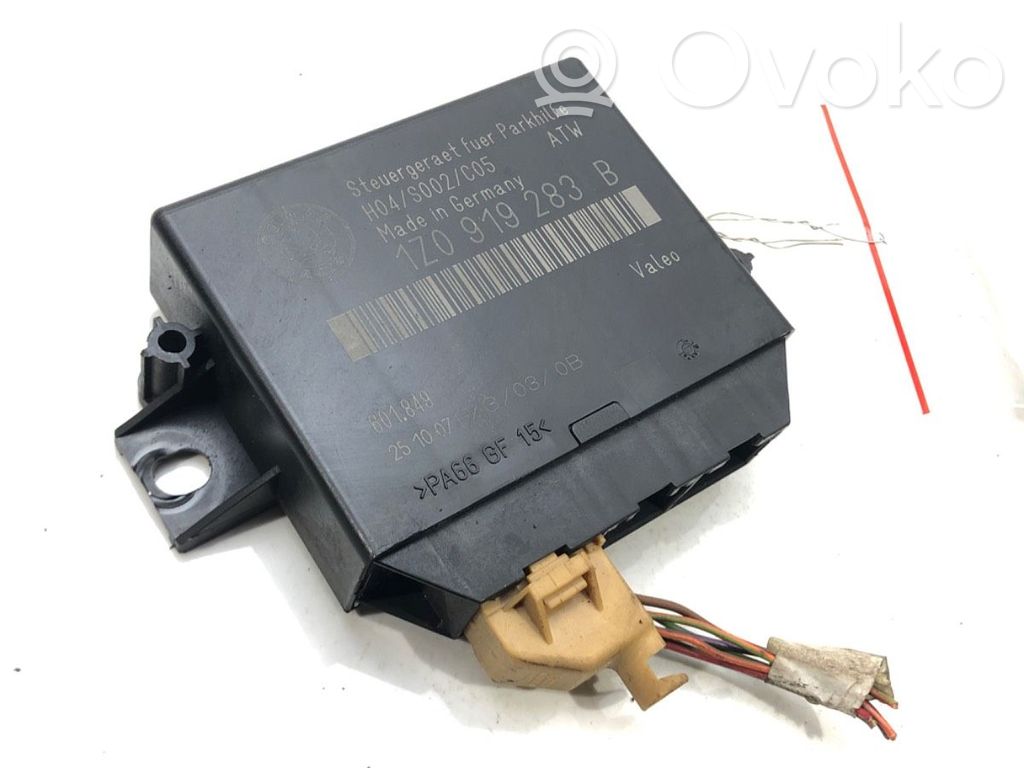 Skoda Octavia Mk2 (1Z) Parkavimo (PDC) daviklių valdymo blokas 