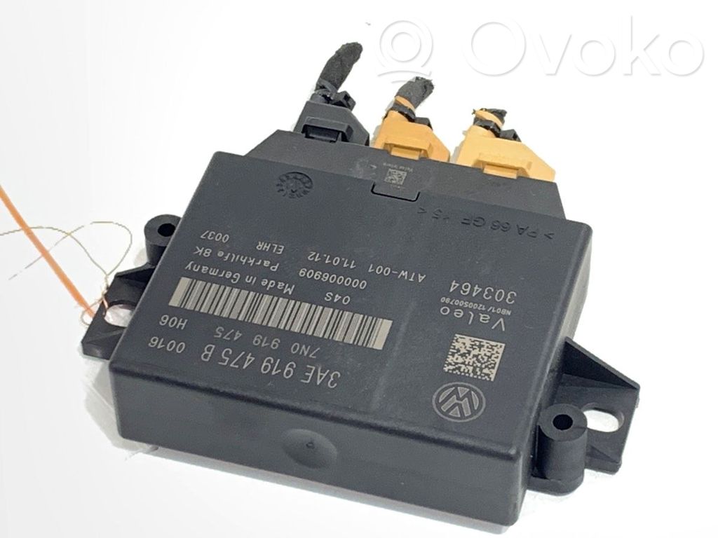 Volkswagen PASSAT B7 Centralina/modulo sensori di parcheggio PDC 