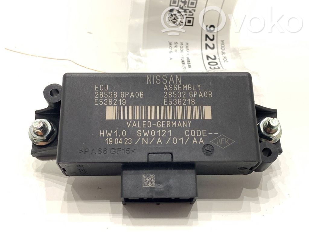 Nissan Juke II F16 Centralina/modulo sensori di parcheggio PDC 