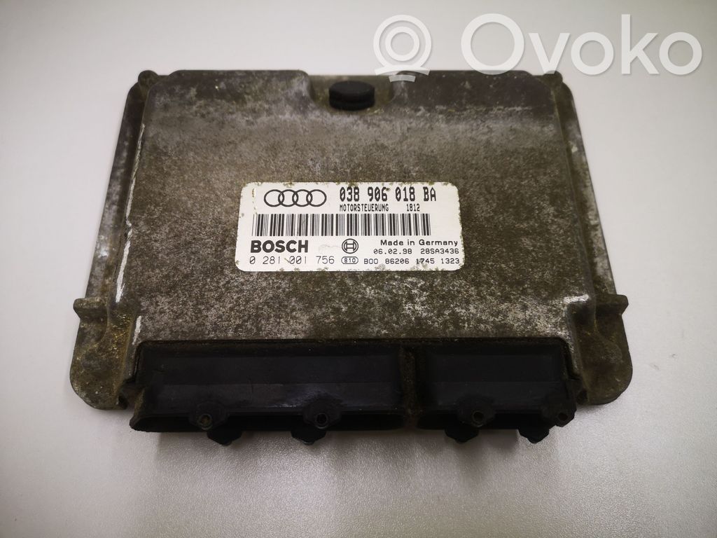 Engine control unit/module   038906018BA,0281001756,MOTORSTEURUNG1812