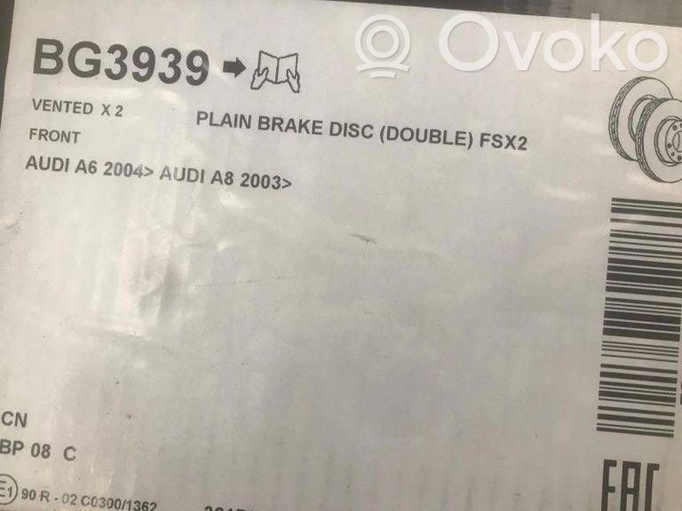 Audi A6 S6 C6 4F Priekinis stabdžių diskas 
