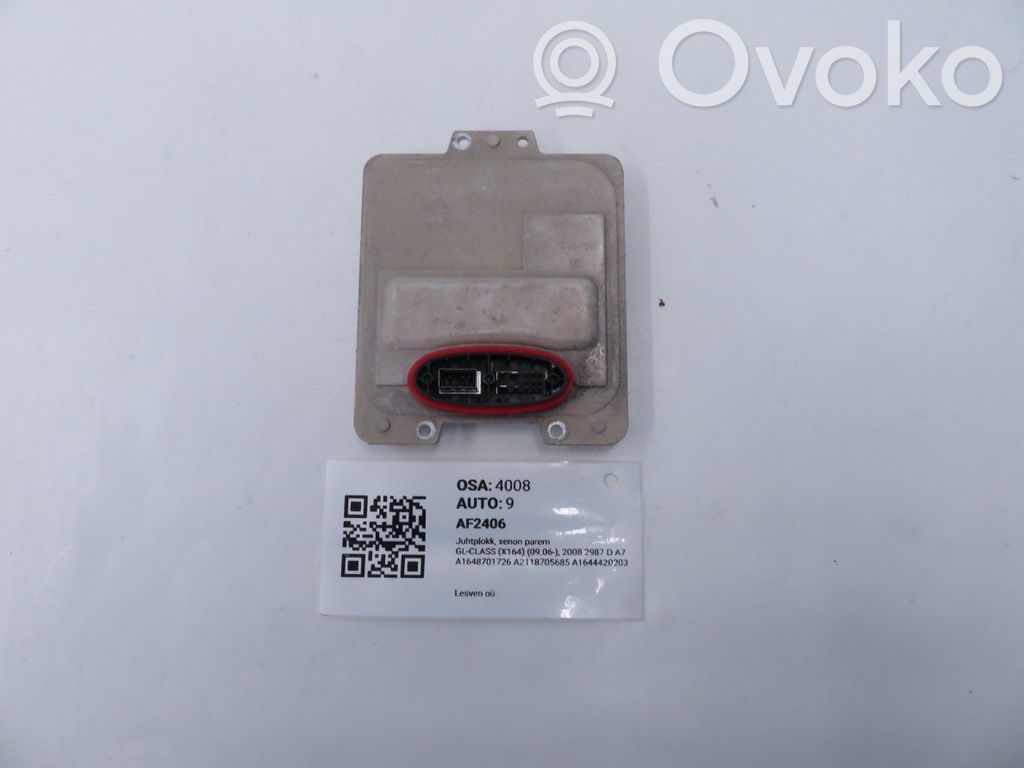 Mercedes-Benz GL X164 Sterownik / moduł świateł Xenon 