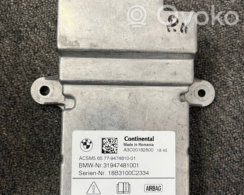 Sterownik / Moduł Airbag   A3C00182800,18B3100C2334,9474810