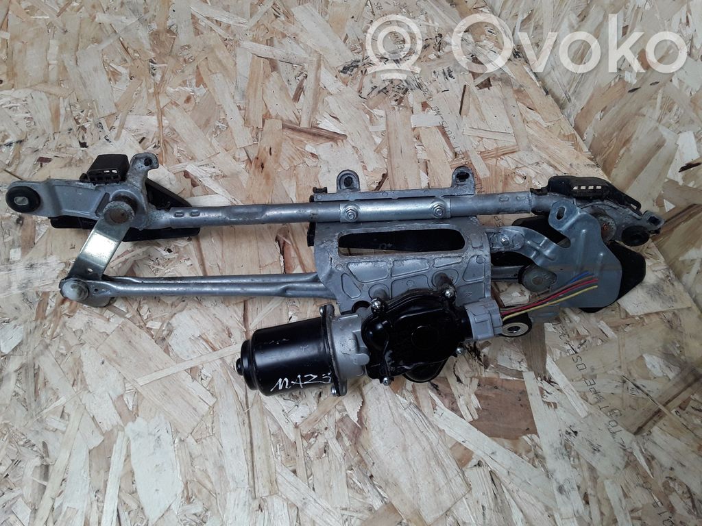 Mazda 3 II Motor y varillaje del limpiaparabrisas delantero 