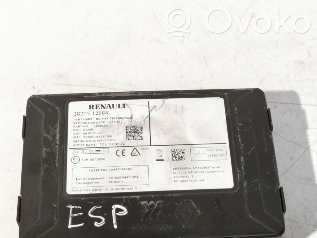 Renault Espace V (RFC) GPS navigation control unit/module 