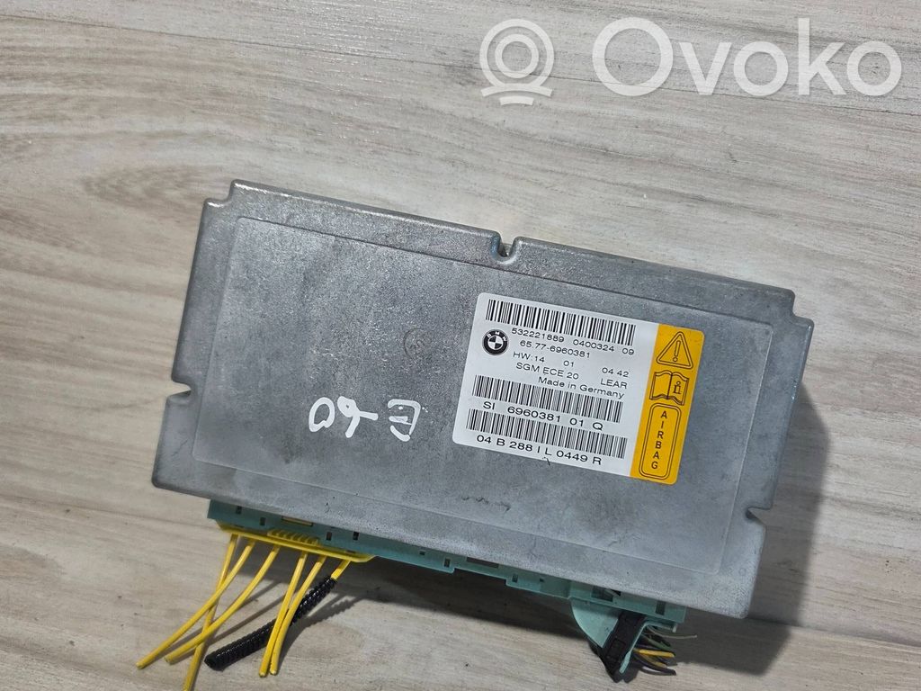 BMW 5 E60 E61 Блок управления надувных подушек 