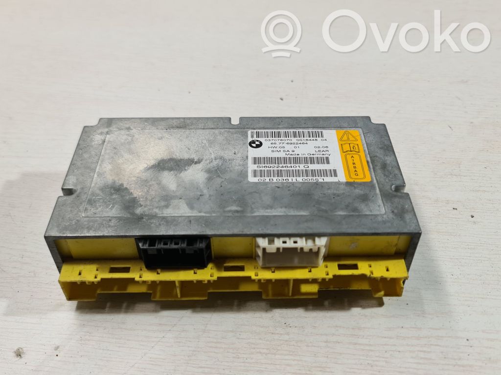 BMW 7 E65 E66 Gaisa spilvenu vadības bloks 