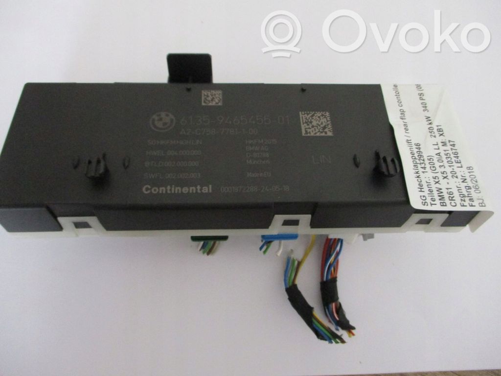 BMW X5 G05 Tailgate/trunk control unit/module 
