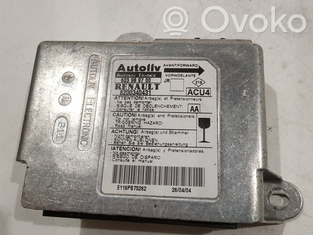 Renault Scenic II -  Grand scenic II Airbag control unit/module 