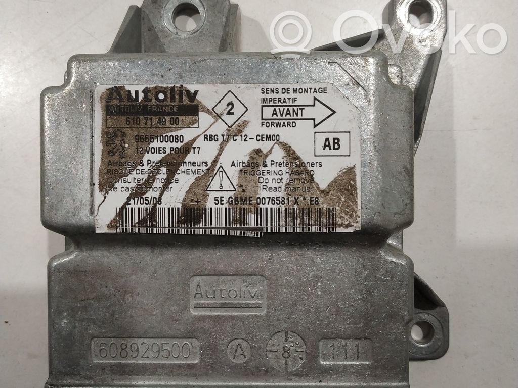 Peugeot 308 Airbag control unit/module 