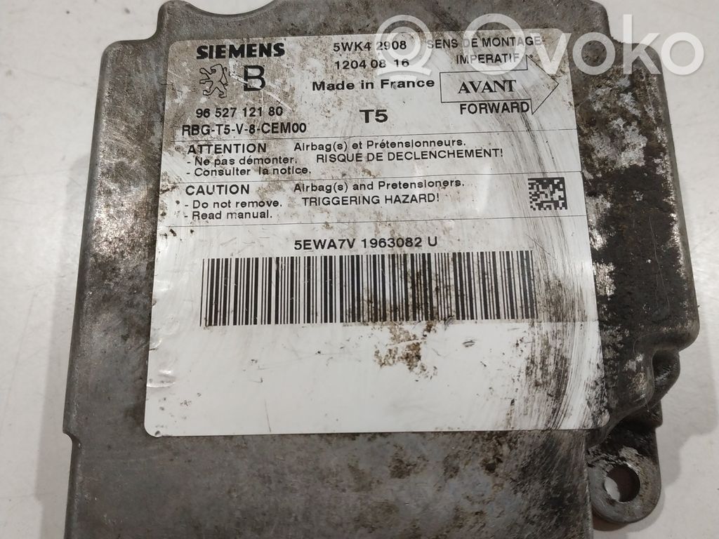Peugeot 307 Module de contrôle airbag 