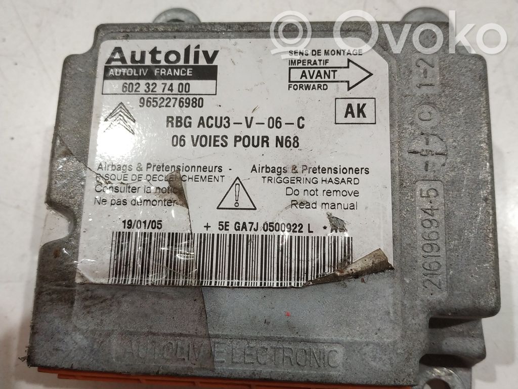 Citroen Xsara Picasso Airbag control unit/module 