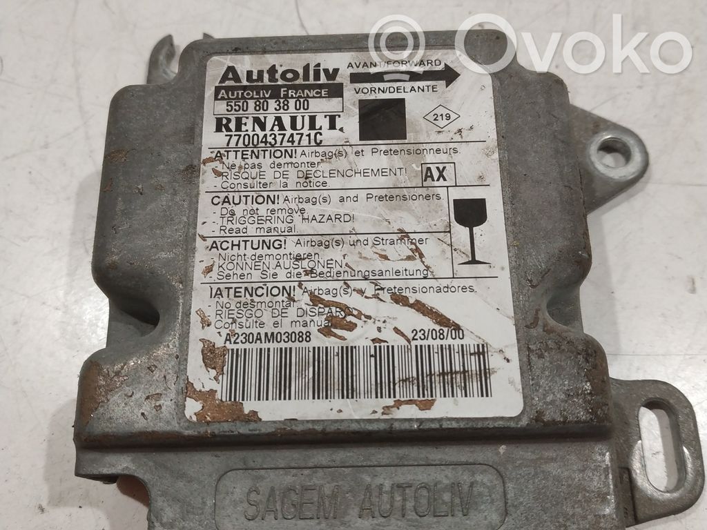 Renault Scenic I Airbag control unit/module 