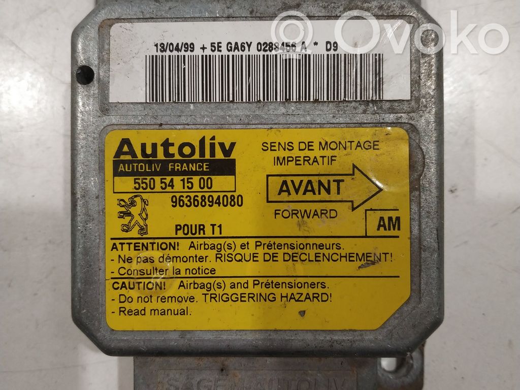 Peugeot 206 Airbag control unit/module 