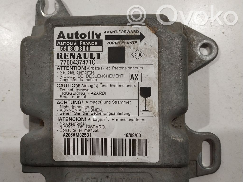 Renault Scenic I Airbag control unit/module 