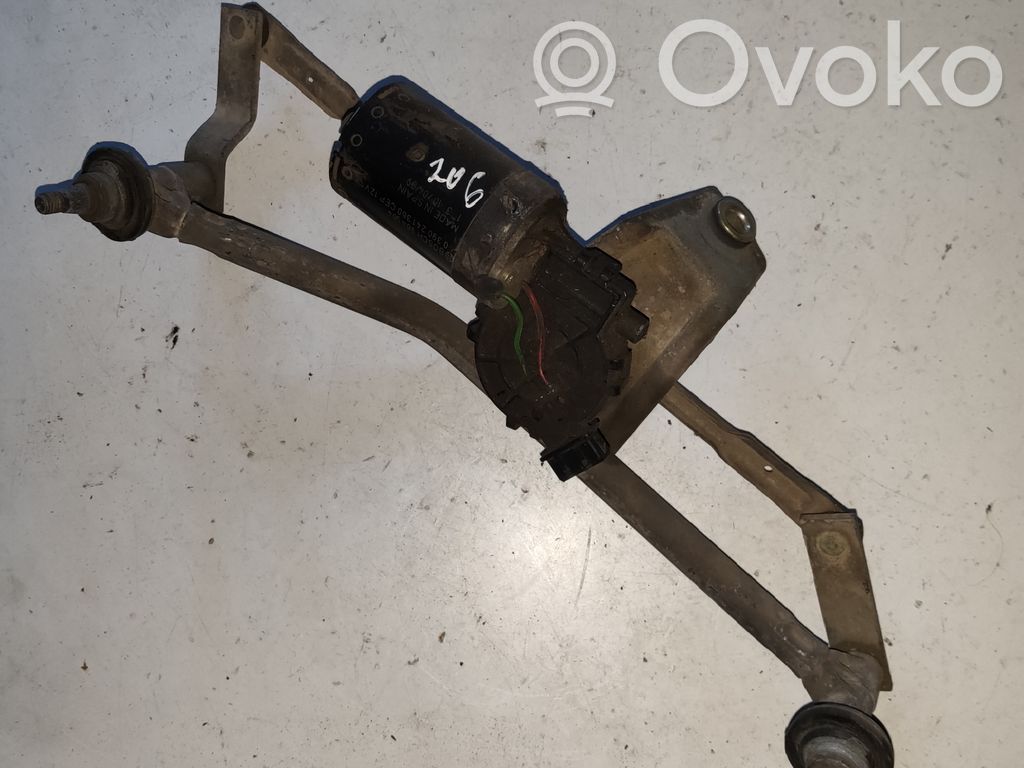 Peugeot 206 Wischergestänge Wischermotor vorne 