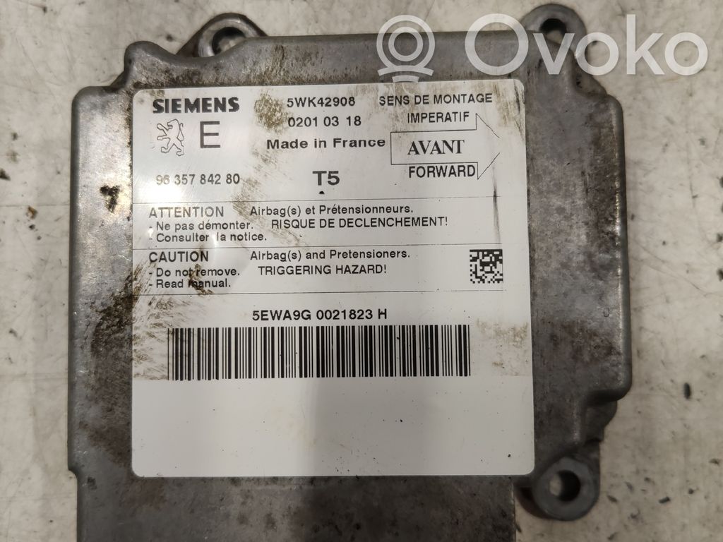 Peugeot 307 Airbag control unit/module 